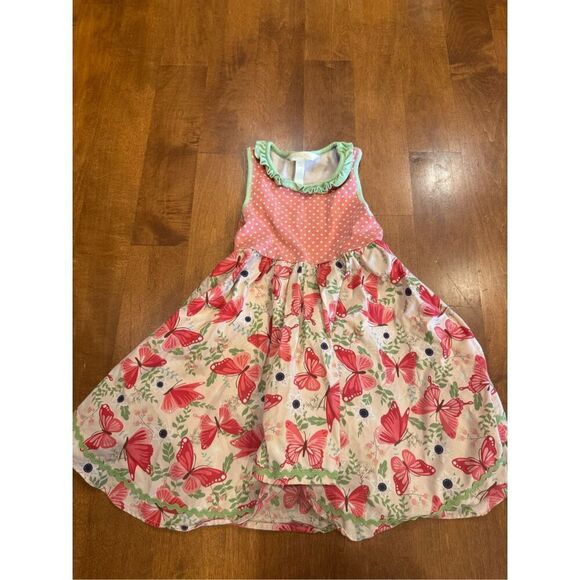 Girls Matilda Jane butterfly summer dress size 4 - Picture 1 of 5
